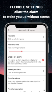 اسکرین شات 3 برنامه Gentle alarm clock with music
