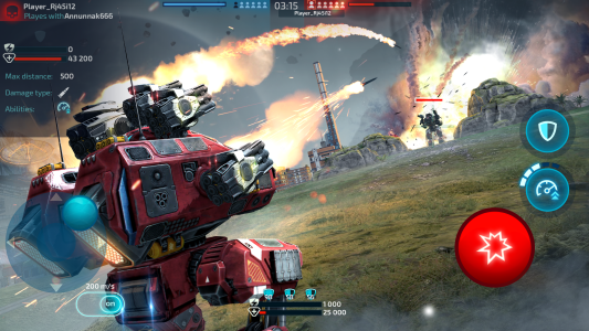 اسکرین شات 2 بازی Robot Warfare: PvP Mech Battle