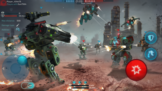 اسکرین شات 6 بازی Robot Warfare: PvP Mech Battle