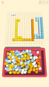 اسکرین شات 6 بازی Cubes Art - Assemble object un
