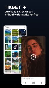 اسکرین شات 1 برنامه Tikget - Video Downloader