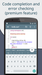 اسکرین شات 6 برنامه Cxxdroid - C/C++ compiler IDE