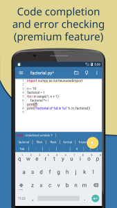 اسکرین شات 5 برنامه Pydroid 3 - IDE for Python 3