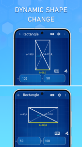 اسکرین شات 2 برنامه Geometry Calculator: 2D & 3D