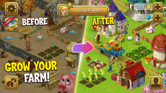 اسکرین شات 4 بازی Farm games offline: Village farming games