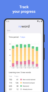 اسکرین شات 5 برنامه ReWord: Learn English Language
