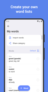 اسکرین شات 3 برنامه Learn French with flashcards!