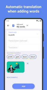 اسکرین شات 4 برنامه Learn French with flashcards!