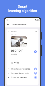 اسکرین شات 1 برنامه Learn Spanish with flashcards!