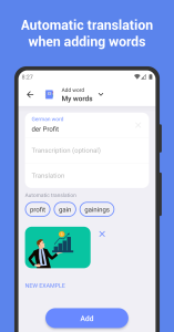 اسکرین شات 4 برنامه Learn German with flashcards!