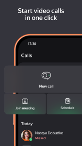 اسکرین شات 4 برنامه Yandex Telemost: Calls & Chats