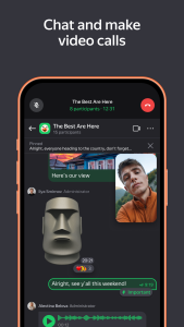 اسکرین شات 2 برنامه Yandex Telemost: Calls & Chats