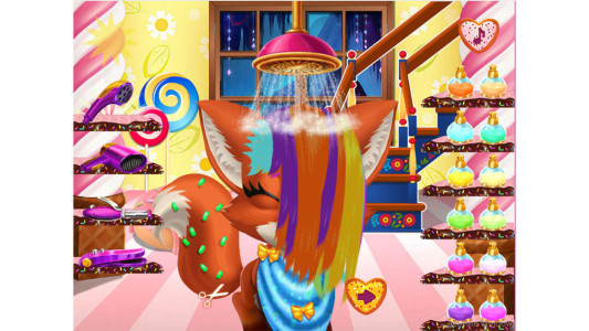 اسکرین شات 3 بازی آرایشگاه روباه کوچولو