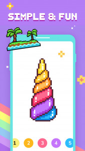 اسکرین شات 2 بازی Paint by Number - Pixel Art