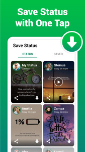 اسکرین شات 1 برنامه Status Saver・Status Downloader