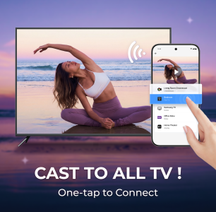 اسکرین شات 1 برنامه Cast to TV - Screen Mirroring