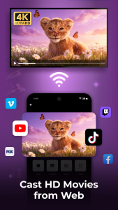 اسکرین شات 3 برنامه Cast to TV - Screen Mirroring