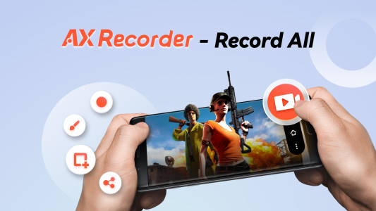 اسکرین شات 1 برنامه Screen Recorder - AX Recorder