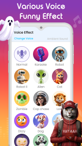 اسکرین شات 2 برنامه Girl Voice Changer and Effects