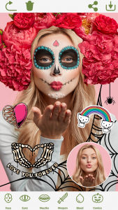 اسکرین شات 1 برنامه Photo Editor: Halloween Makeup