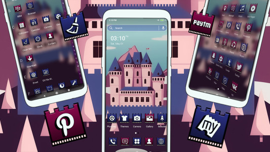 اسکرین شات 4 برنامه Castle Illustration Theme