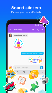 اسکرین شات 7 برنامه Zing: Sound Stickers & SMS