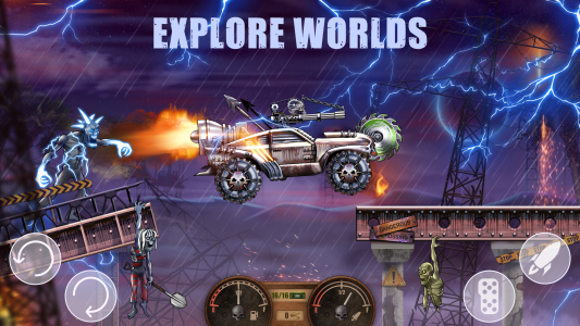 اسکرین شات 5 بازی Zombie Hill Racing: Earn Climb