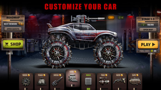 اسکرین شات 1 بازی Zombie Hill Racing: Earn Climb