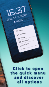 اسکرین شات 3 برنامه DIGI Clock & Wallpaper