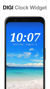اسکرین شات 1 برنامه DIGI Clock Widget