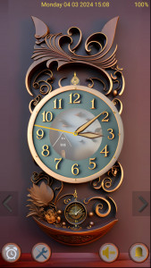 اسکرین شات 3 برنامه Nice Wood Clock