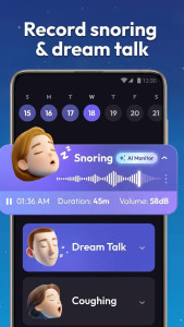 اسکرین شات 4 برنامه Sleep Tracker & Recorder: Yawn