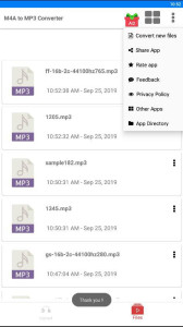اسکرین شات 3 برنامه M4a to Mp3 Converter