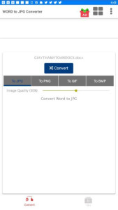 اسکرین شات 2 برنامه WORD to JPG Converter