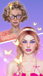 اسکرین شات 3 بازی Solitaire Makeup, Makeover