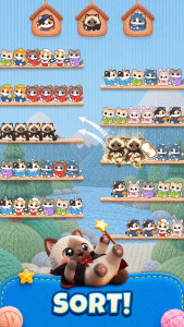اسکرین شات 1 بازی Cutie Sort: Cat Sort Puzzle