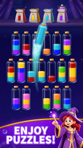 اسکرین شات 5 بازی Mystic Sort: Water Sort Puzzle