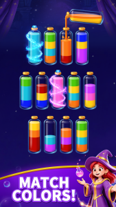 اسکرین شات 2 بازی Mystic Sort: Water Sort Puzzle