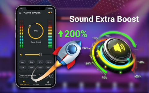اسکرین شات 2 برنامه Equalizer-Bass Booster, Volume