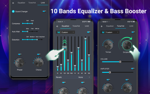 اسکرین شات 2 برنامه Music Player - MP3 Player & EQ
