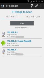 اسکرین شات 1 برنامه IP Scanner