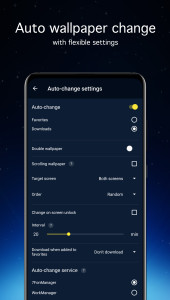 اسکرین شات 5 برنامه Space wallpapers 4K