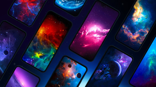 اسکرین شات 1 برنامه Space wallpapers 4K