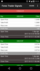 اسکرین شات 3 برنامه Forex Signals with TP/SL