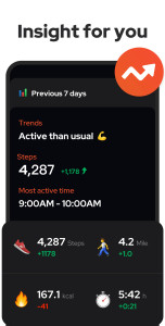 اسکرین شات 4 برنامه Step Counter - Pedometer