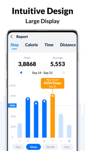 اسکرین شات 4 برنامه Step Tracker - Pedometer