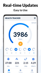 اسکرین شات 2 برنامه Step Tracker - Pedometer
