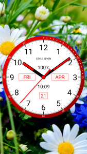 اسکرین شات 3 برنامه Color Analog Clock-7