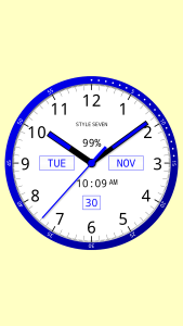 اسکرین شات 2 برنامه Color Analog Clock-7