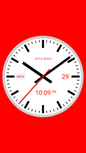 اسکرین شات 1 برنامه White Analog Clock-7